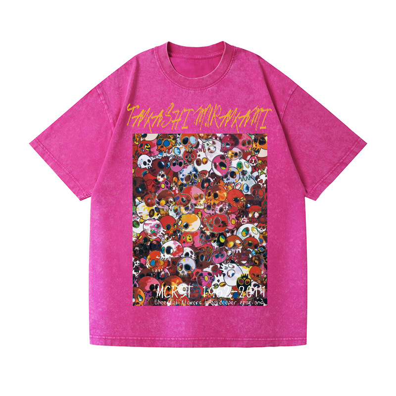 Skull TM Vintage Wash Japanese Design T-Shirt