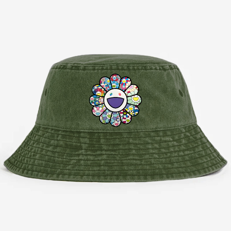 Sunflower TM Vintage 100% Cotton Bucket Hat
