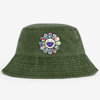 Sunflower TM Vintage 100% Cotton Bucket Hat