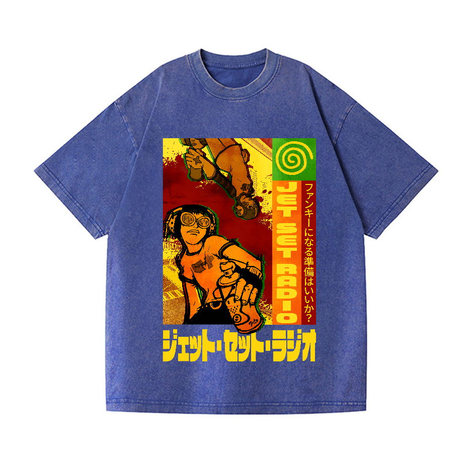 Jet Set Radio Vintage Wash Japanese Design T-Shirt