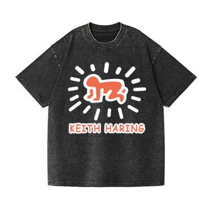 Keith Haring Vintage Wash Japanese Design T-Shirt