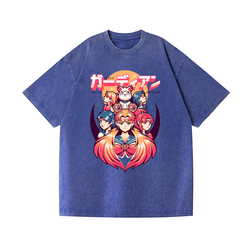Sailor Moon Vintage Wash Japanese Design T-Shirt