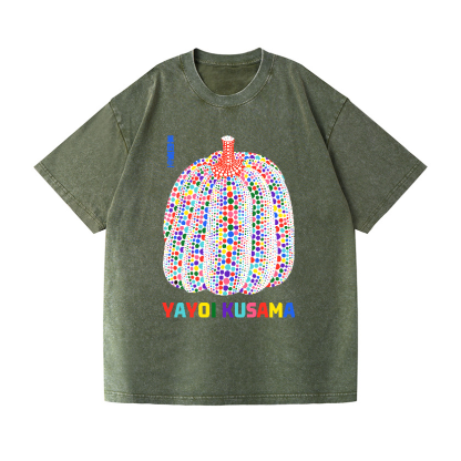 Yayoi Kusama Pumpkin Vintage Wash Japanese Design T-Shirt