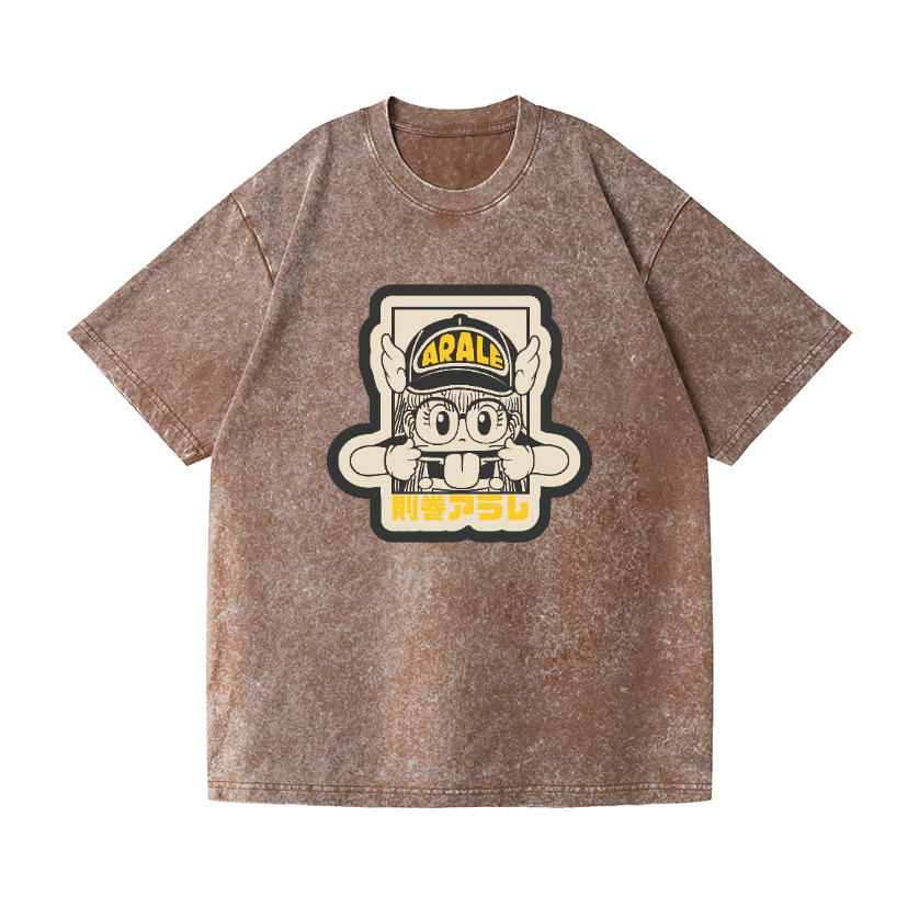 Arale Vintage Wash Japanese Design T-Shirt