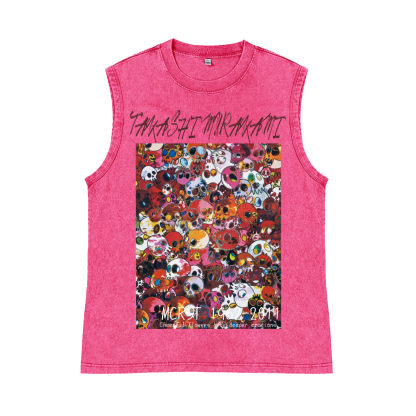 Sunflower TM Pure Cotton Wash-Dyed Sleeveless Tank Top