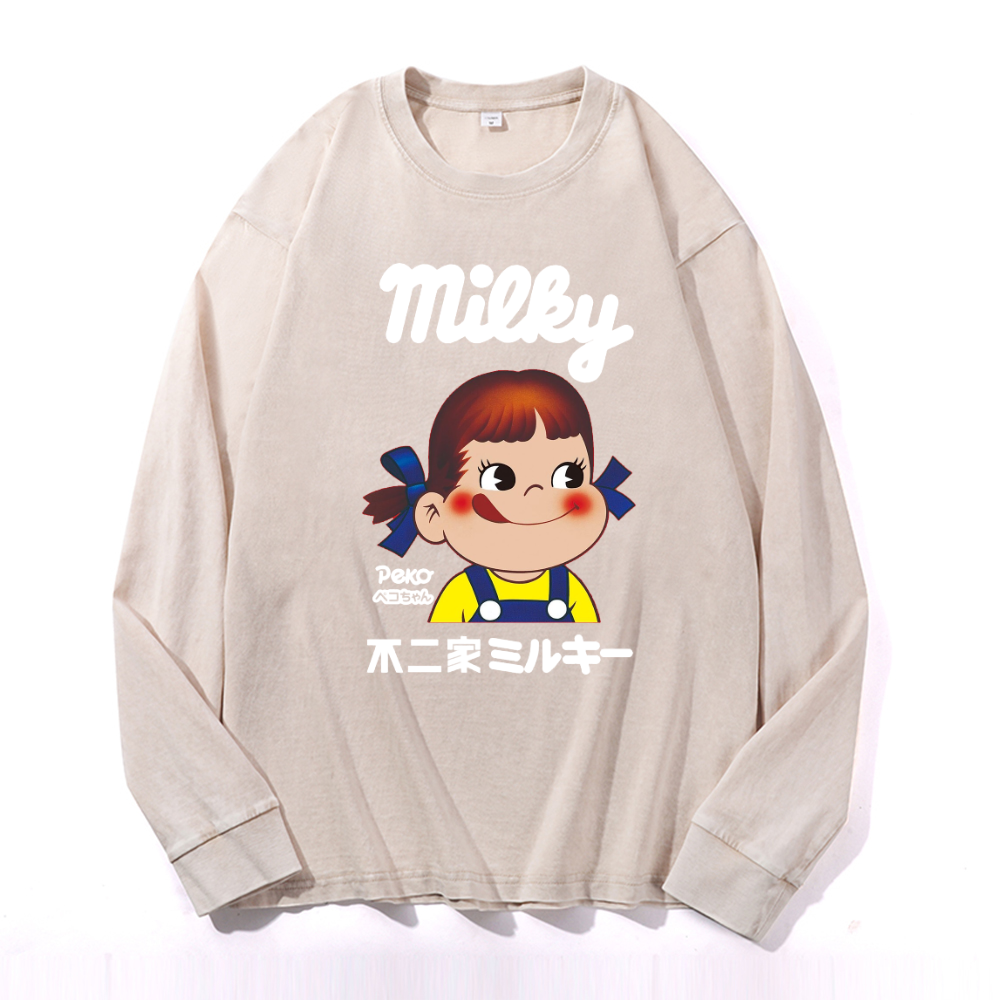 Fujiya Vintage Cotton Wash Crewneck Sweatshirt