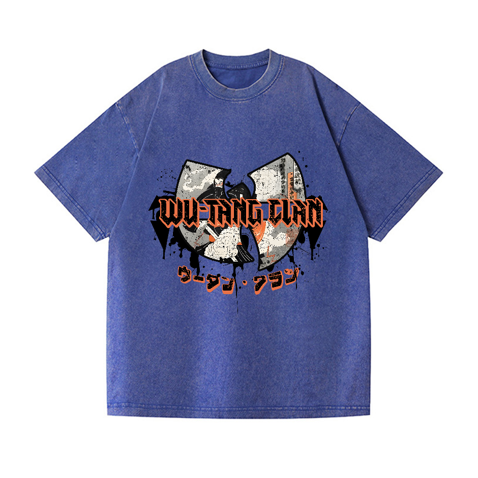 Wu Tang Clan Vintage Wash Japanese Design T-Shirt