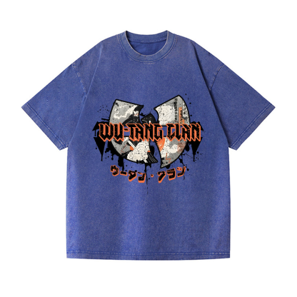 Wu Tang Clan Vintage Wash Japanese Design T-Shirt