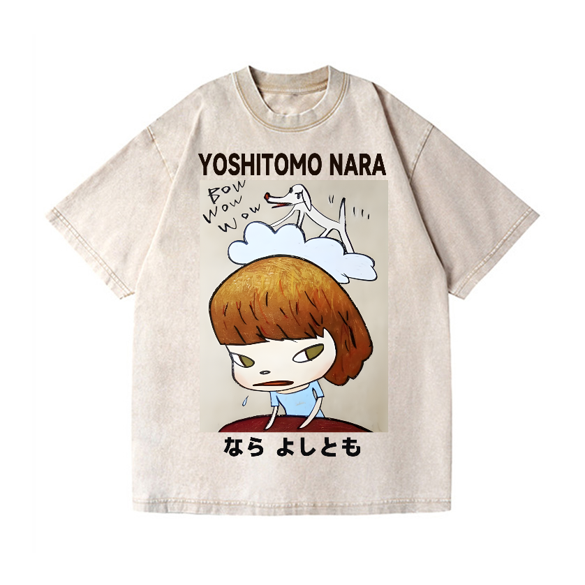 Nara Yoshitomo Vintage Wash Japanese Design T-Shirt