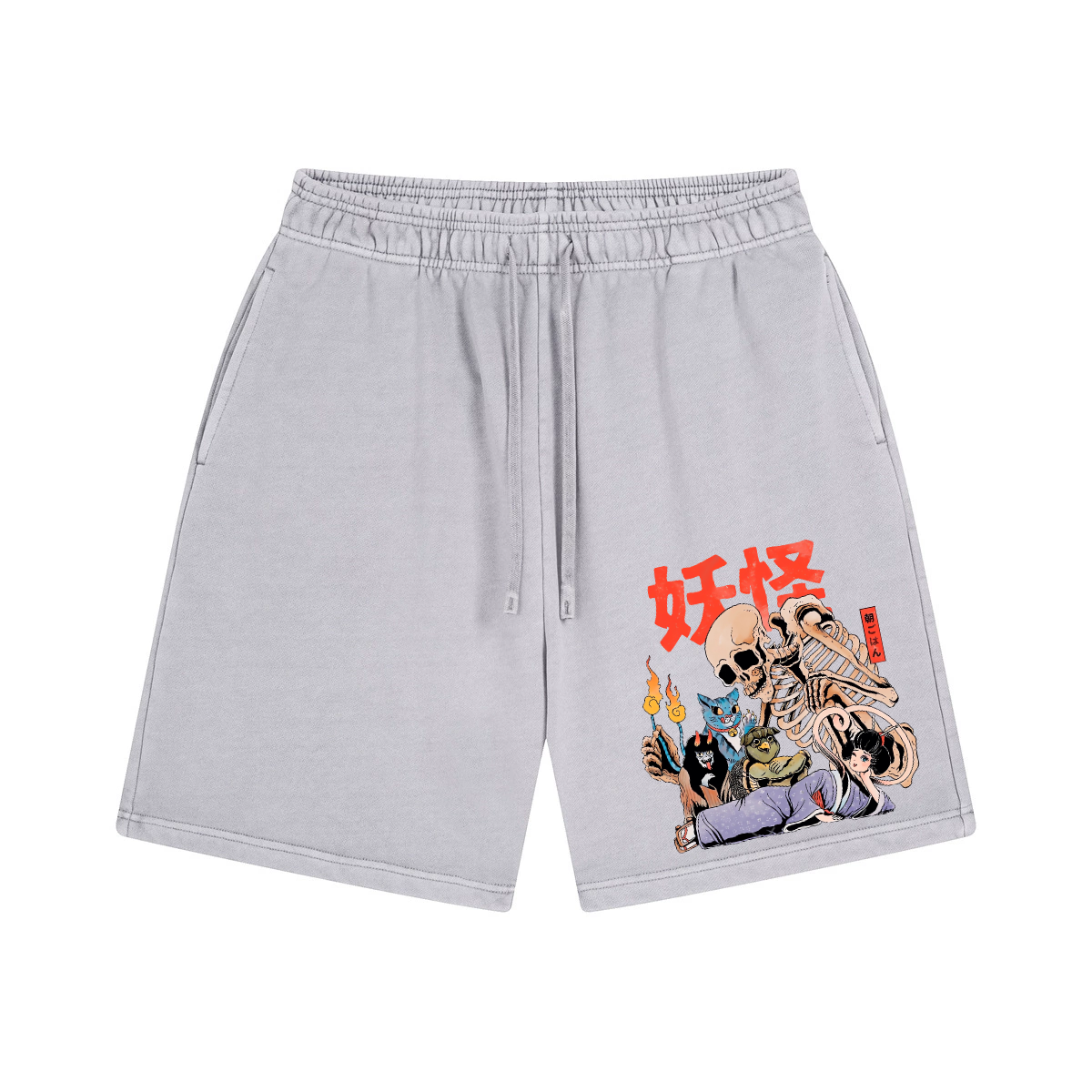 Utagawa Kuniyoshi Yokai Vintage Pure Thick Cotton Shorts