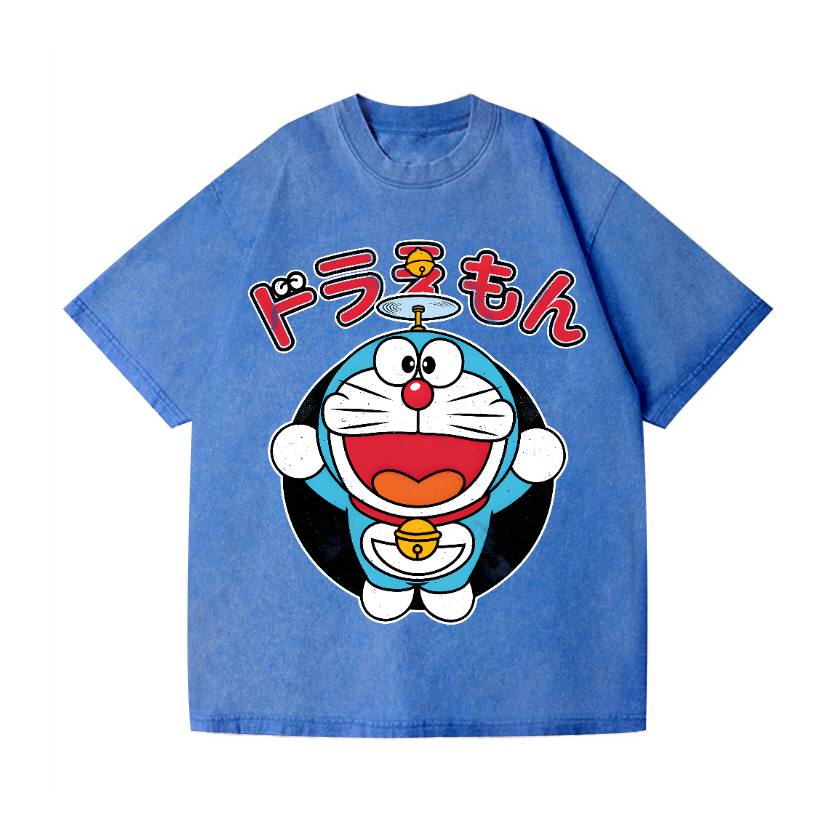Doraemon Vintage Wash Japanese Design T-Shirt