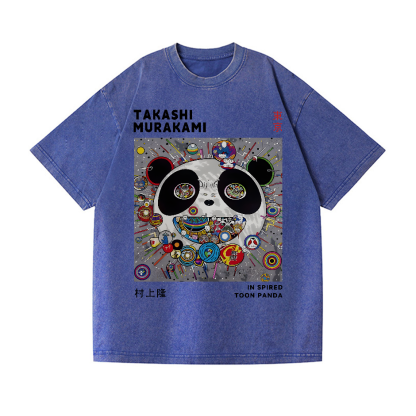 TM Panda Vintage Wash Japanese Design T-Shirt