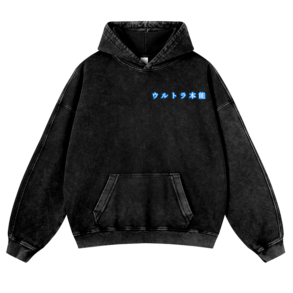 DB Son Goku Vintage Washed Cotton Back Art Hoodie