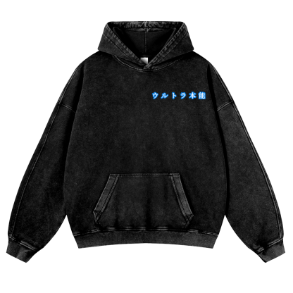 DB Son Goku Vintage Washed Cotton Back Art Hoodie