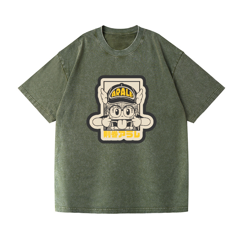 Arale Vintage Wash Japanese Design T-Shirt