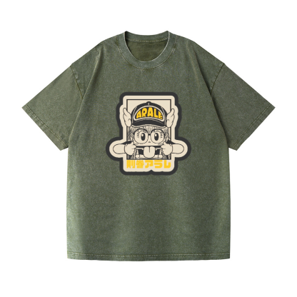 Arale Vintage Wash Japanese Design T-Shirt