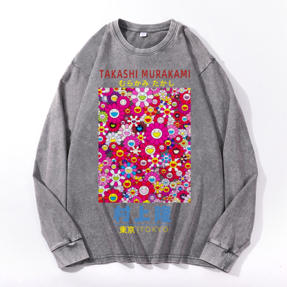 Sunflower TM Vintage Cotton Wash Crewneck Sweatshirt
