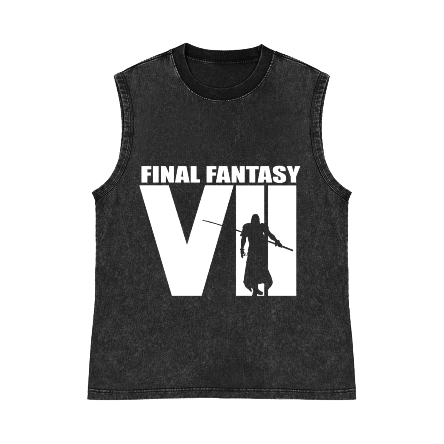 Final Fantasy Pure Cotton Wash-Dyed Sleeveless Tank Top