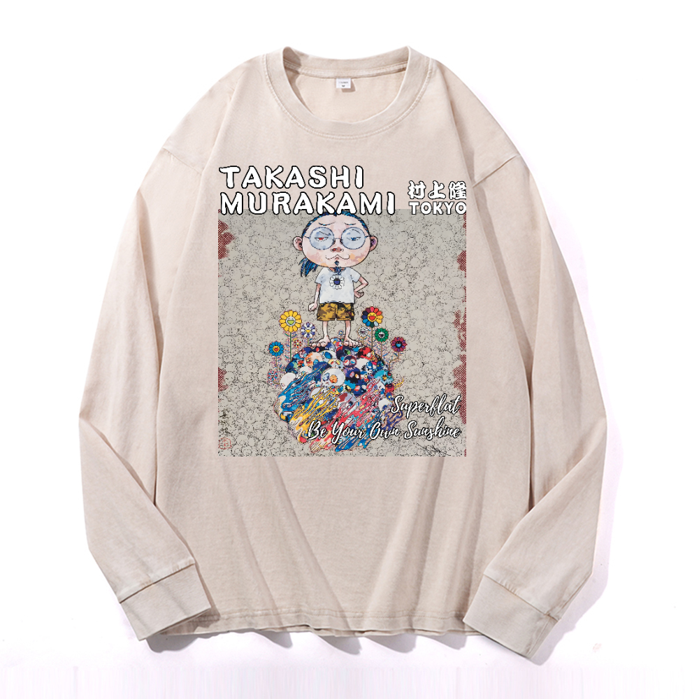 Sunflower TM Vintage Cotton Wash Crewneck Sweatshirt