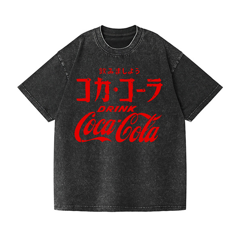 Coca-Cola Vintage Wash Japanese Design T-Shirt