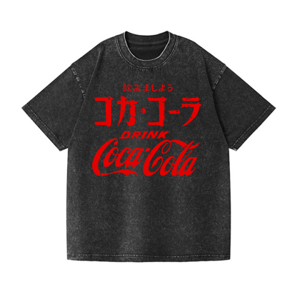 Coca-Cola Vintage Wash Japanese Design T-Shirt