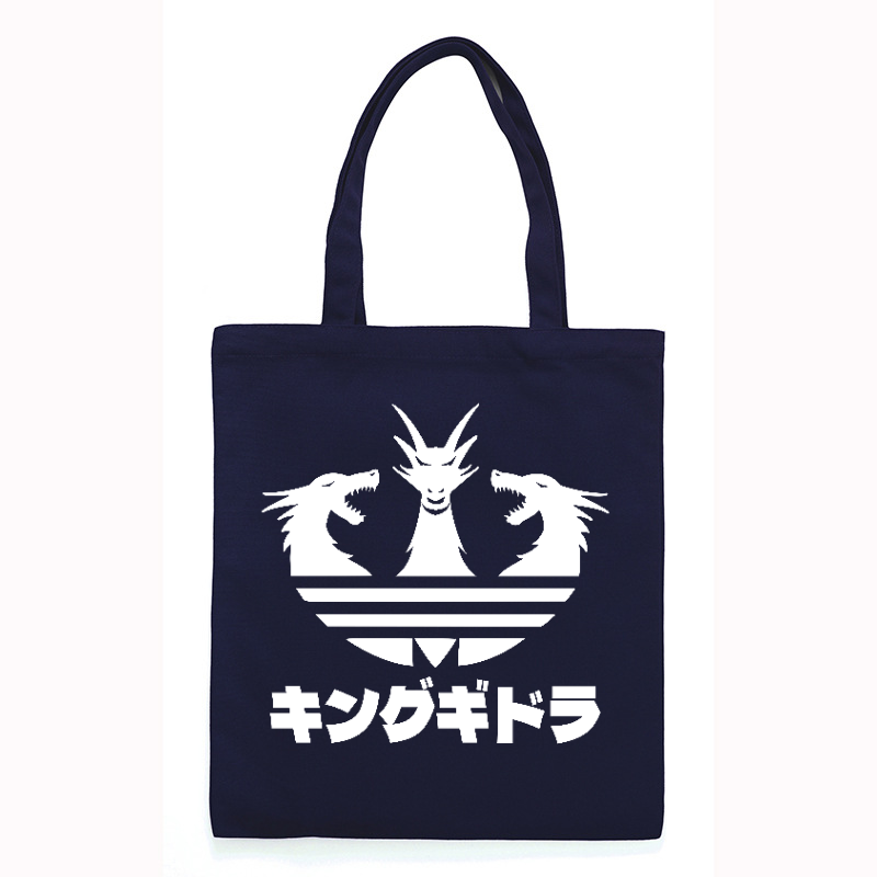 King Ghidorah Kaiju Japanese Style Canvas Tote Bag