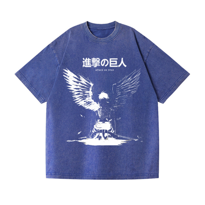 AOT Vintage Wash Japanese Design T-Shirt