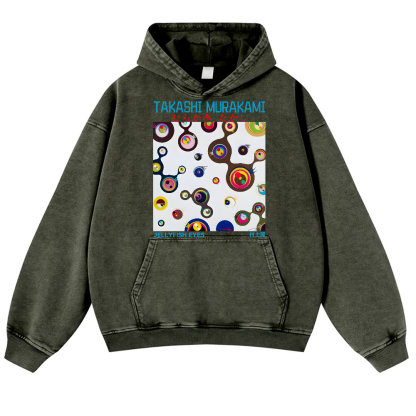 Jellyfish Eyes TM Vintage Washed Thick Cotton Hoodie