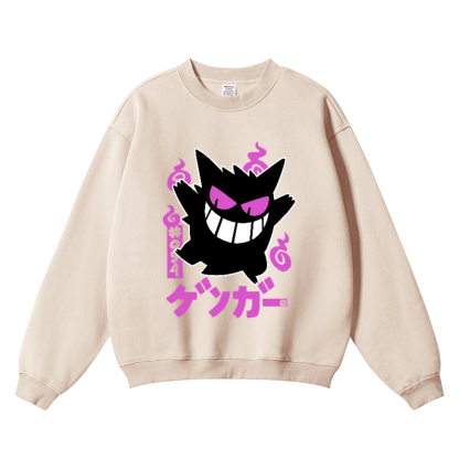 Gengar Wrinkle-Resistant Crewneck Sweatshirt