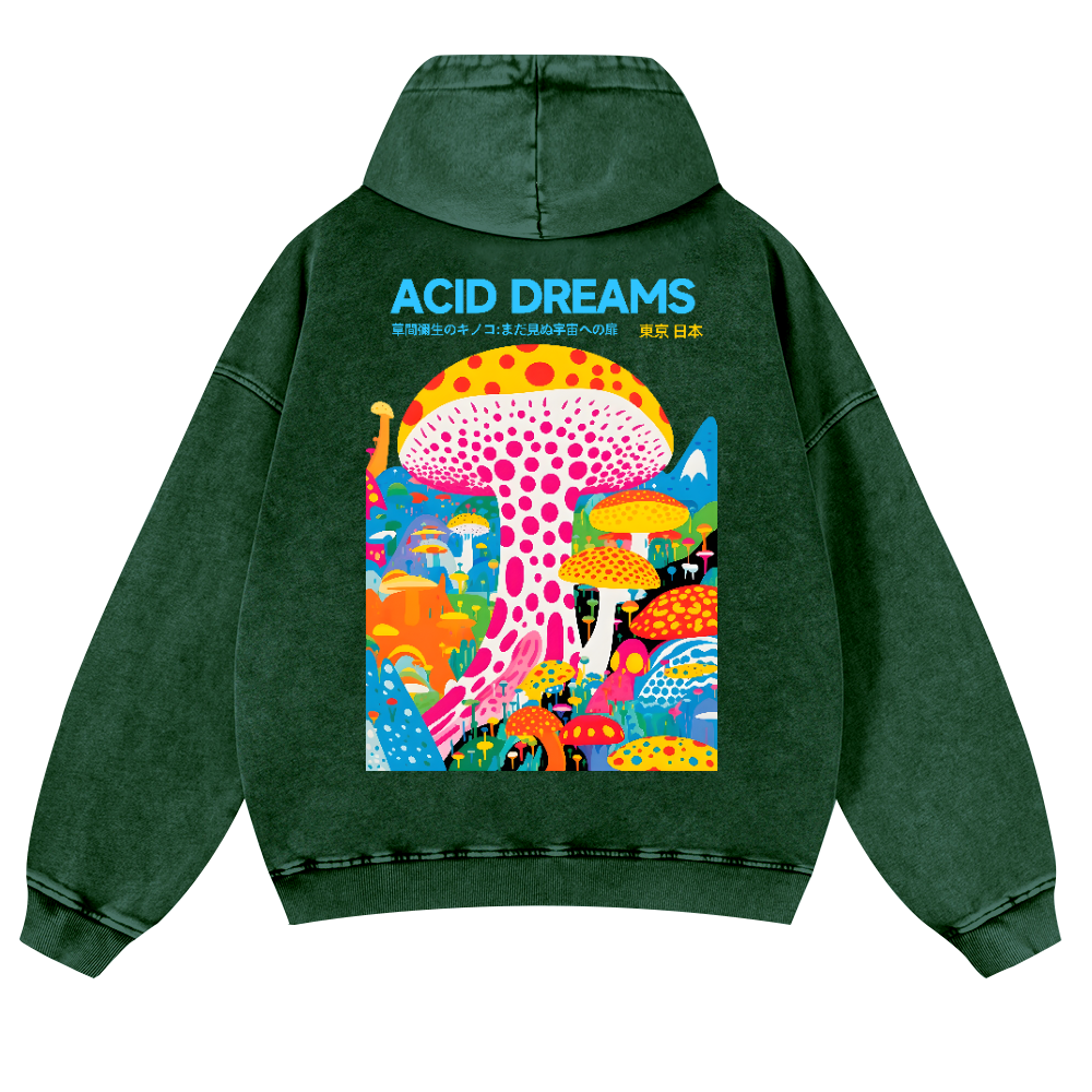 Yayoi Kusama Vintage Washed Cotton Back Art Hoodie
