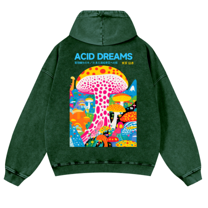 Yayoi Kusama Vintage Washed Cotton Back Art Hoodie