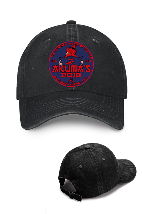 Street Fighter Akuma Vintage Cotton Cap