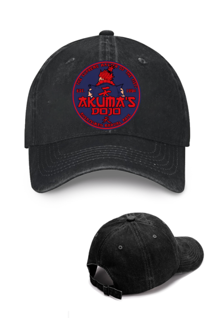 Street Fighter Akuma Vintage Cotton Cap