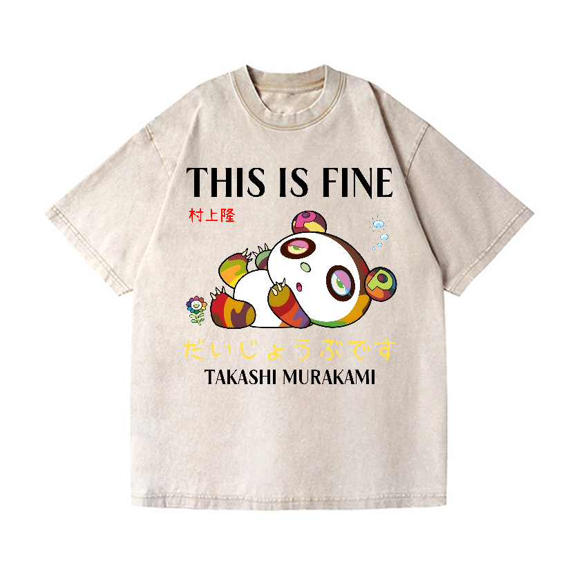 Takashi Murakami Lots Of Fun Kaikai Kiki Vintage Wash Japanese Design T-Shirt