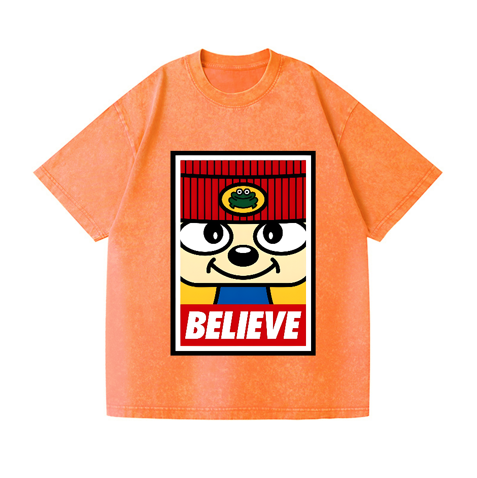 PaRappa the Rapper Vintage Wash Japanese Design T-Shirt