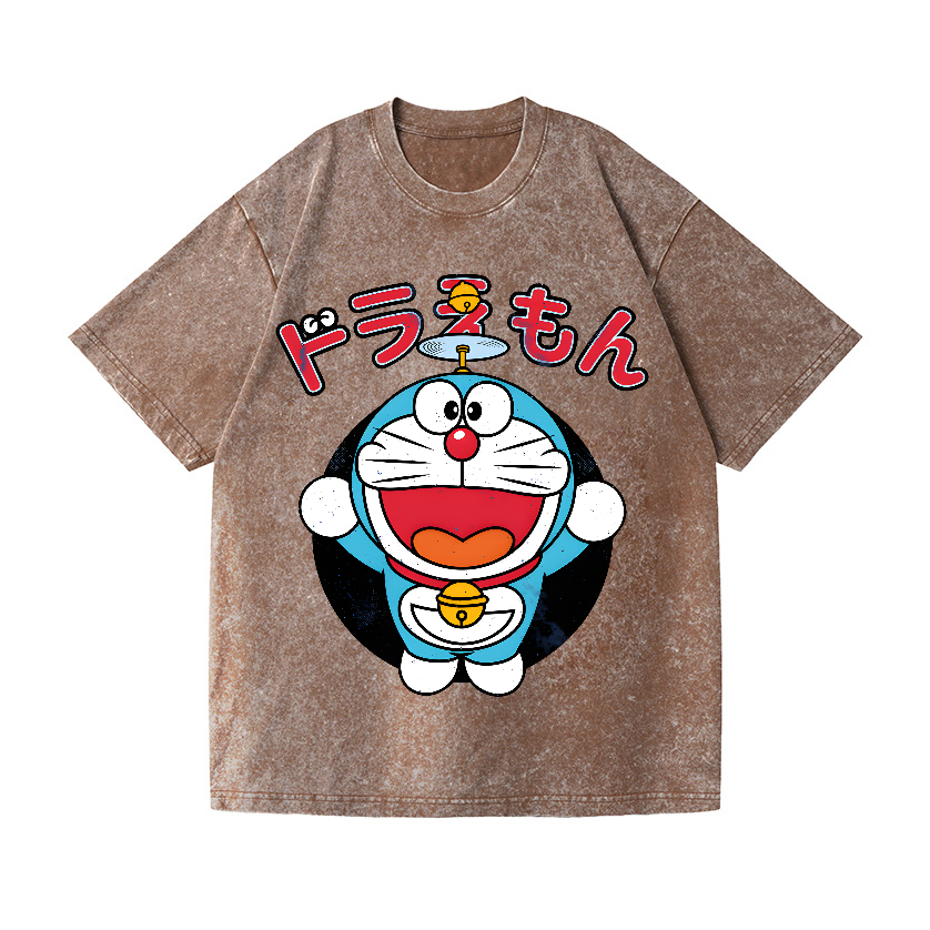Doraemon Vintage Wash Japanese Design T-Shirt