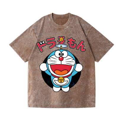 Doraemon Vintage Wash Japanese Design T-Shirt