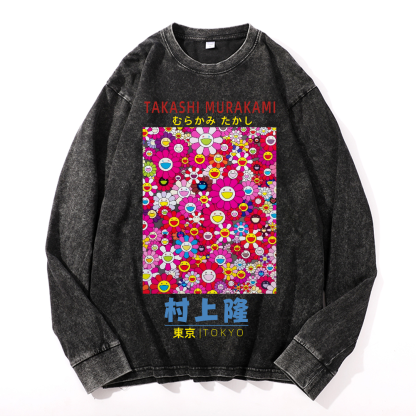 Sunflower TM Vintage Cotton Wash Crewneck Sweatshirt