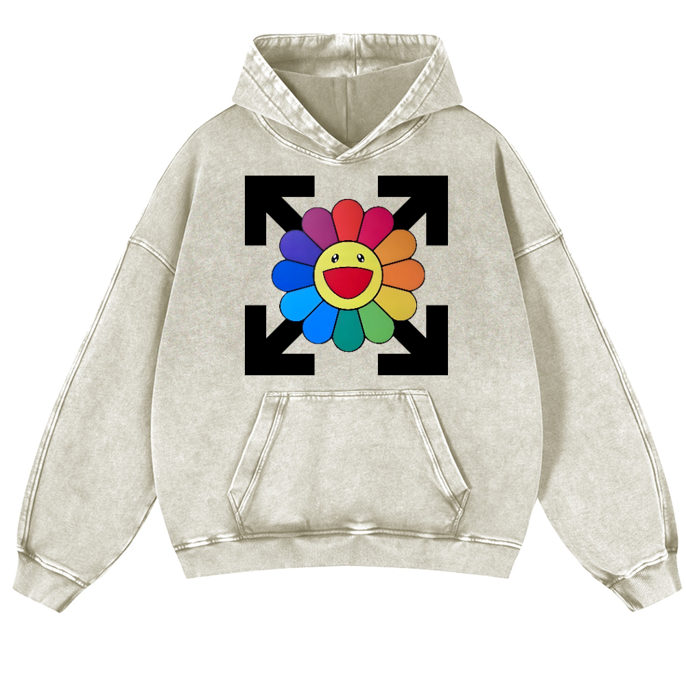 Sunflower TM Vintage Washed Thick Cotton Hoodie