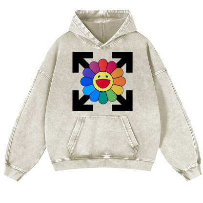 Sunflower TM Vintage Washed Thick Cotton Hoodie