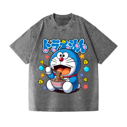Doraemon Vintage Wash Japanese Design T-Shirt