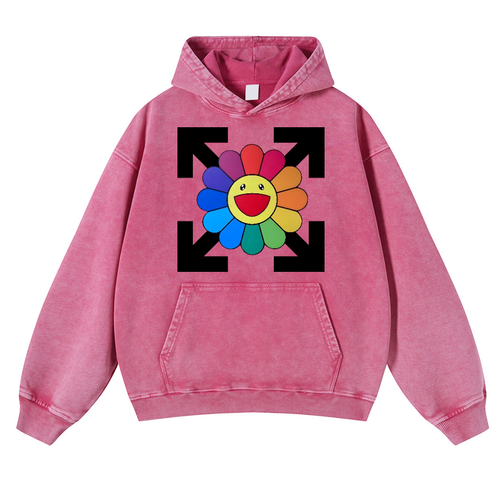 Sunflower TM Vintage Washed Thick Cotton Hoodie