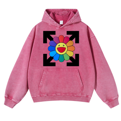 Sunflower TM Vintage Washed Thick Cotton Hoodie