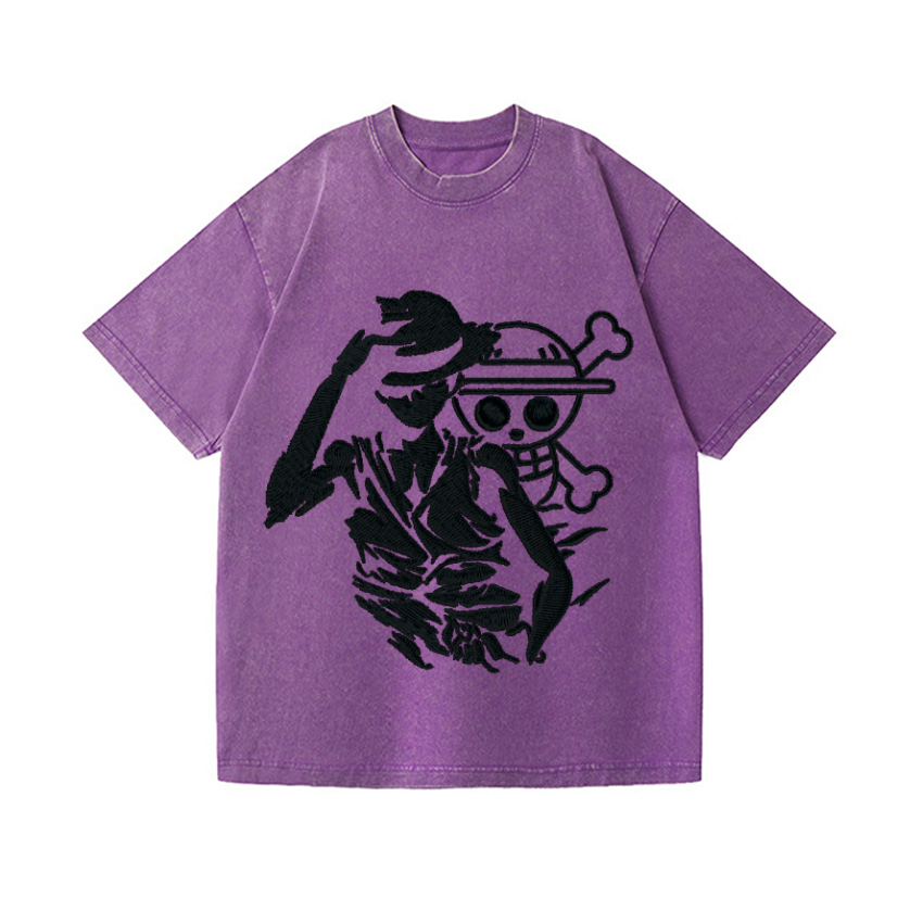 One Piece Vintage Wash Japanese Design T-Shirt
