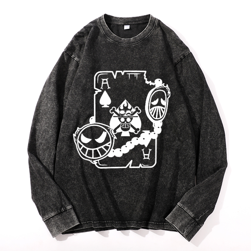 OP Vintage Cotton Wash Crewneck Sweatshirt