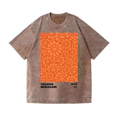 Flower TM Vintage Wash Japanese Design T-Shirt