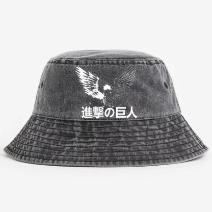 AOT Vintage 100% Cotton Bucket Hat