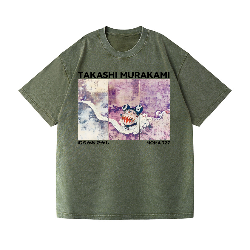 Japan Sunflower TM Vintage Wash Japanese Design T-Shirt