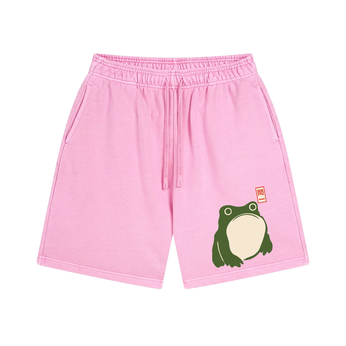 Matsumoto Hoji Frog Vintage Washed Cotton Shorts