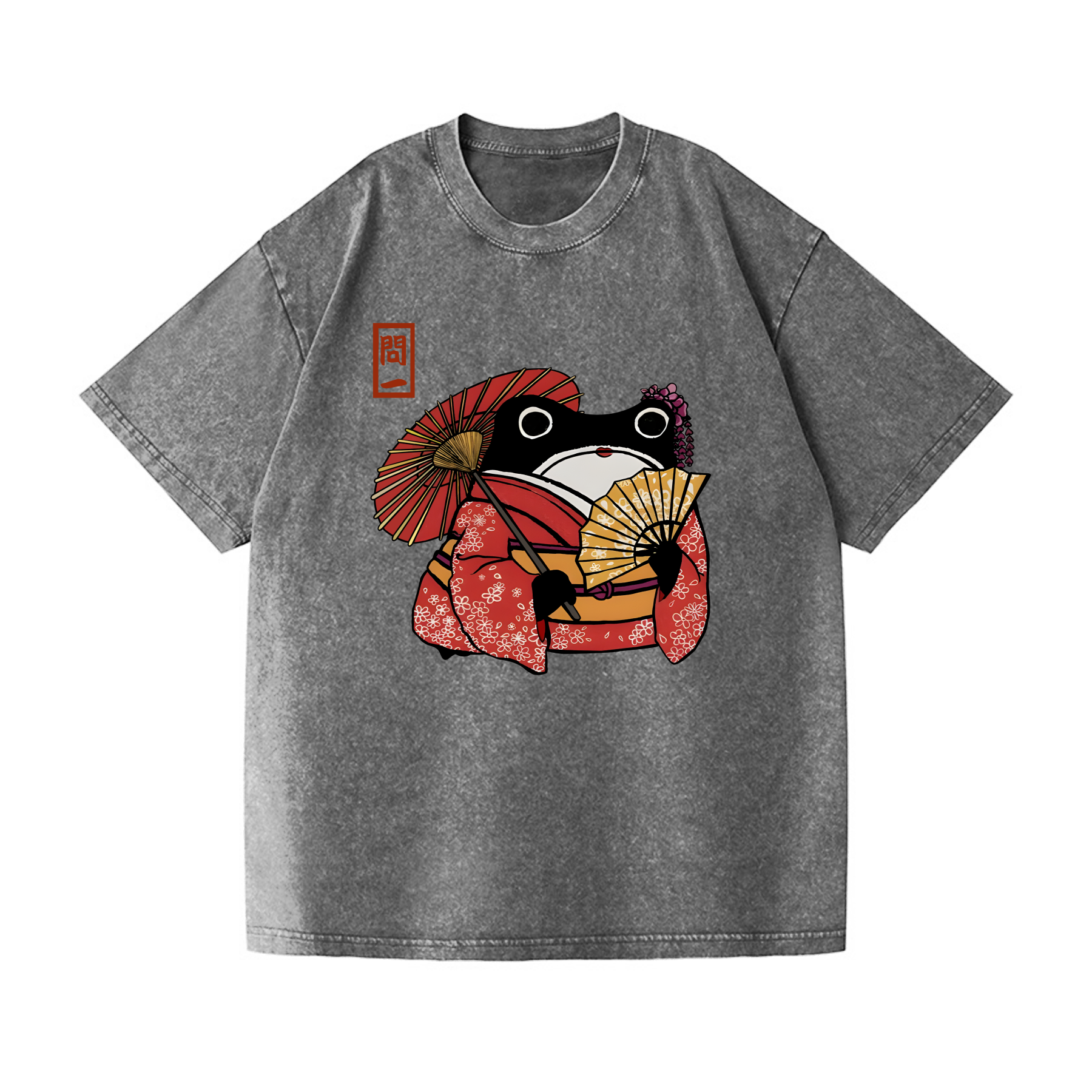 Matsumoto Hoji Frog Vintage Wash Japanese Design T-Shirt